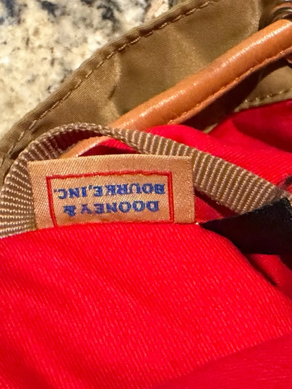 Dooney & Bourke Miramar small Murphy Backpack in Tan with Brown Leather Trim